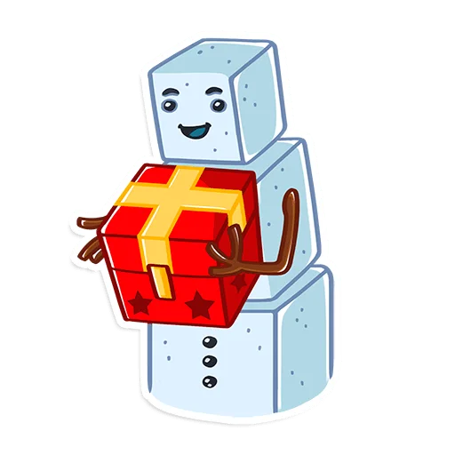 🎁 Стикер «ProstoСнеговик» для Telegram