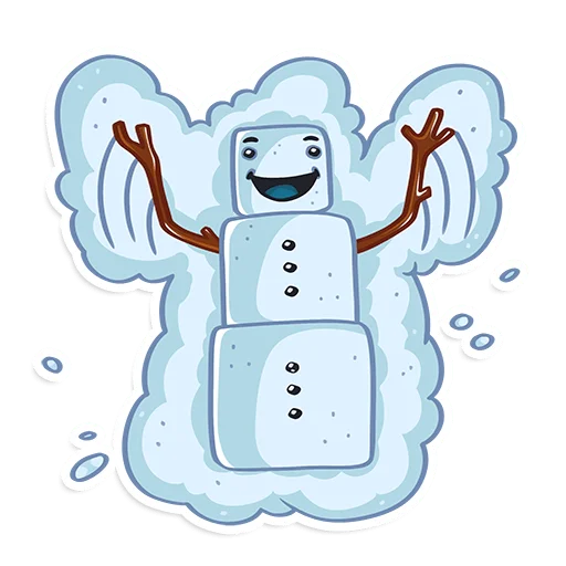 ☃️ Стикер «ProstoСнеговик» для Telegram