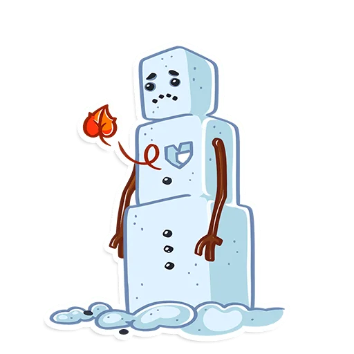💔 Стикер «ProstoСнеговик» для Telegram