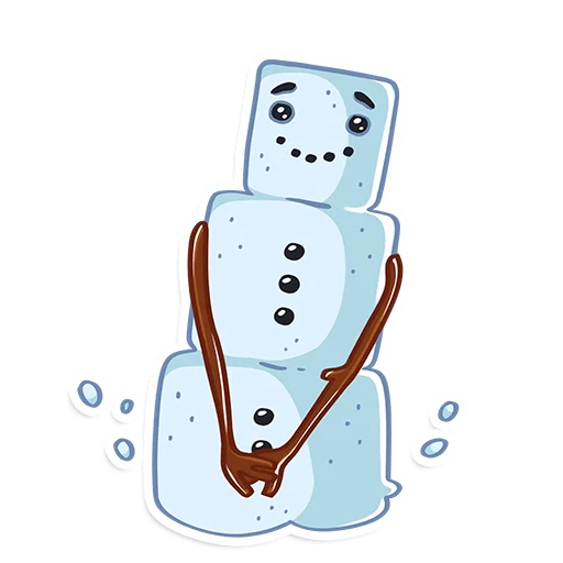 😏 Стикер «ProstoСнеговик» для Telegram