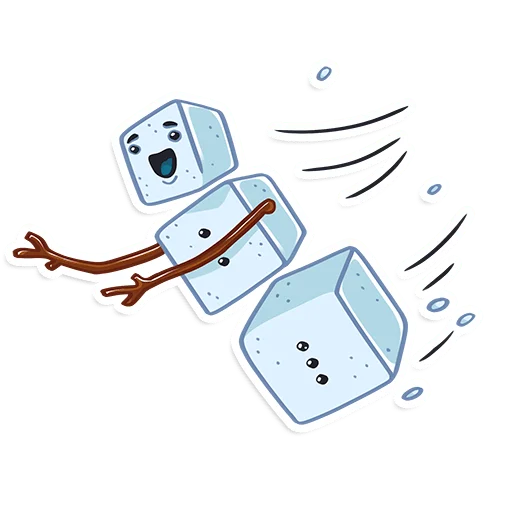 🏃 Стикер «ProstoСнеговик» для Telegram