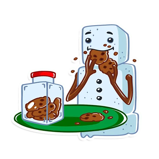🍪 Стикер «ProstoСнеговик» для Telegram