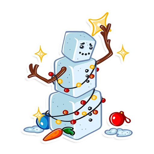 ⭐️ Стикер «ProstoСнеговик» для Telegram