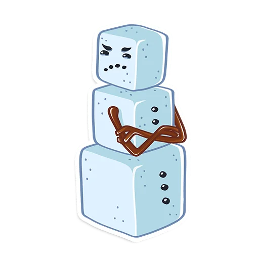 😒 Стикер «ProstoСнеговик» для Telegram