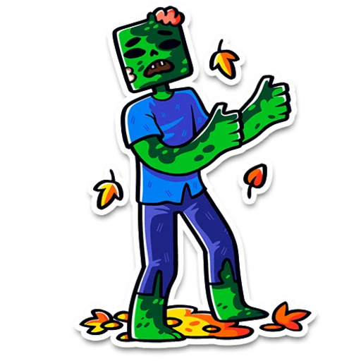 🍁 Стикер «ProstoЗомби» для Telegram