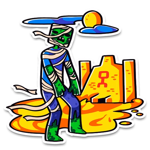 🧟‍♂️ Стикер «ProstoЗомби» для Telegram