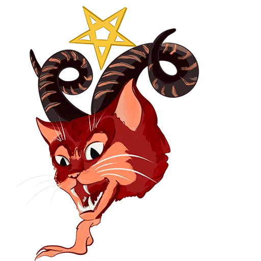 😈 Стикер «ТароКоты» для Telegram