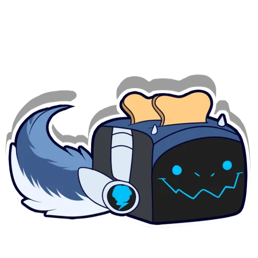 🥪 Стикер «Zephy The Protogen» для Telegram