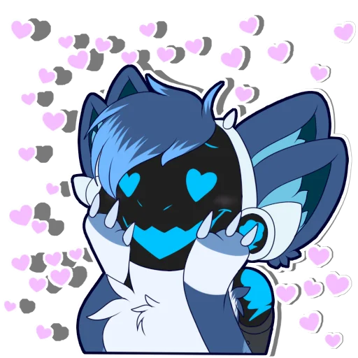 😍 Стикер «Zephy The Protogen» для Telegram