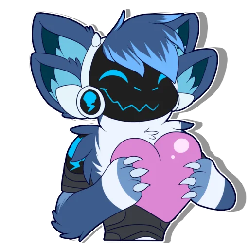 😍 Стикер «Zephy The Protogen» для Telegram