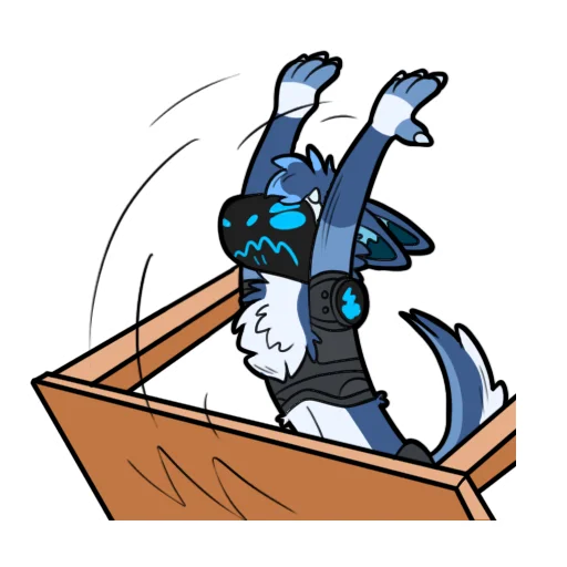 😡 Стикер «Zephy The Protogen» для Telegram