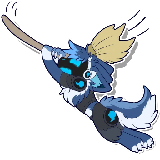 🧹 Стикер «Zephy The Protogen» для Telegram