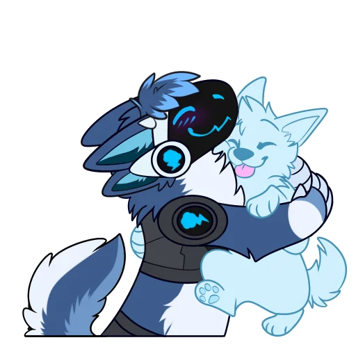 🤗 Стикер «Zephy The Protogen» для Telegram