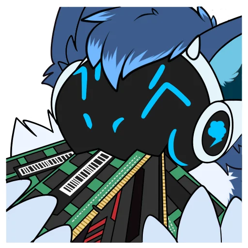📝 Стикер «Zephy The Protogen» для Telegram