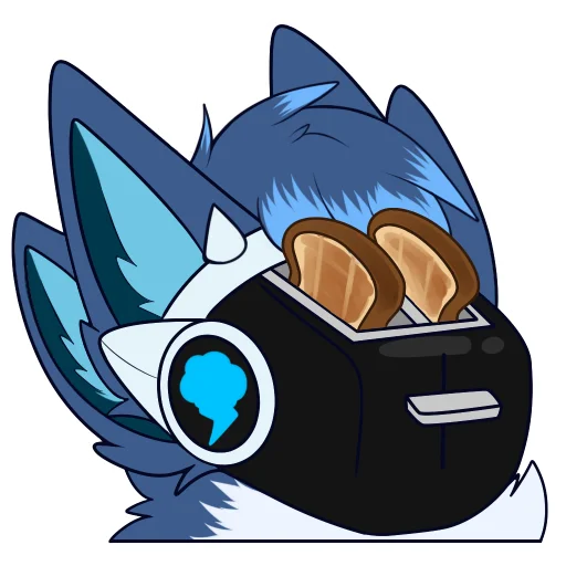 🍞 Стикер «Zephy The Protogen» для Telegram