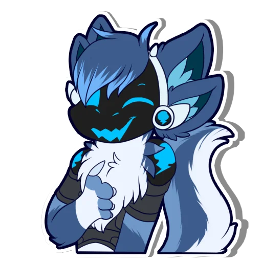 👍 Стикер «Zephy The Protogen» для Telegram
