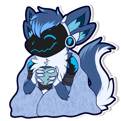 ☕ Стикер «Zephy The Protogen» для Telegram