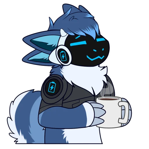 ☕ Стикер «Zephy The Protogen» для Telegram