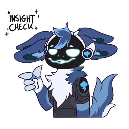 🤔 Стикер «Zephy The Protogen» для Telegram