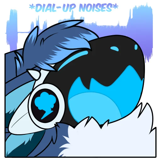 🔉 Стикер «Zephy The Protogen» для Telegram