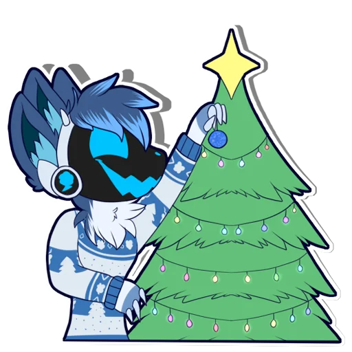🌲 Стикер «Zephy The Protogen» для Telegram