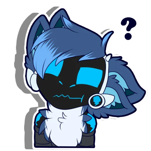 ❔ Стикер «Zephy The Protogen» для Telegram