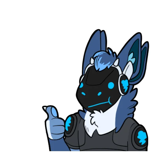 👍 Стикер «Zephy The Protogen» для Telegram