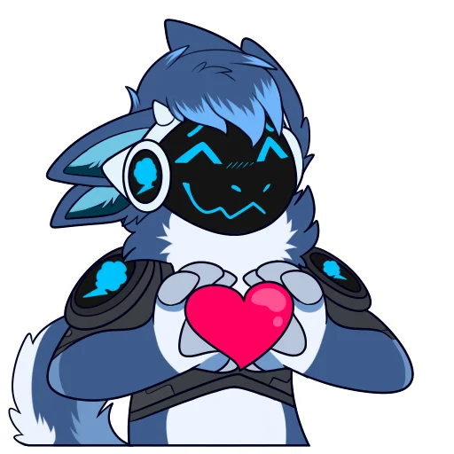 💟 Стикер «Zephy The Protogen» для Telegram
