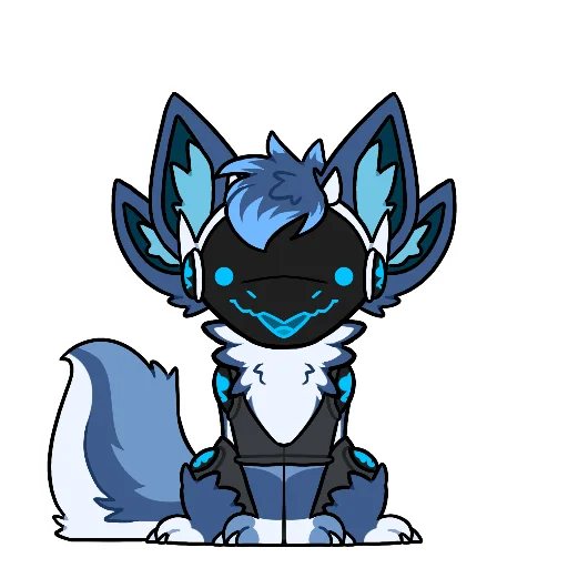 🤪 Стикер «Zephy The Protogen» для Telegram