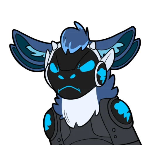 😡 Стикер «Zephy The Protogen» для Telegram