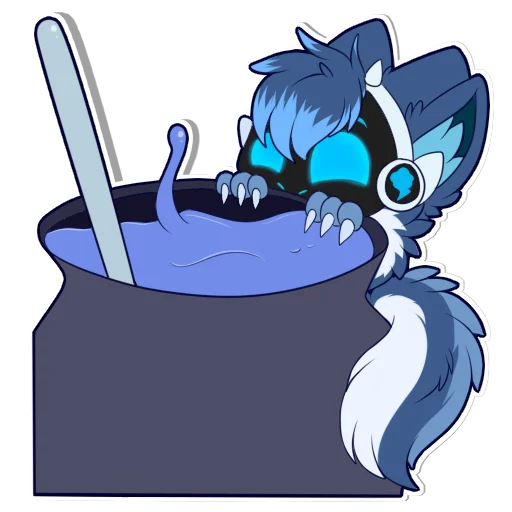 🥘 Стикер «Zephy The Protogen» для Telegram