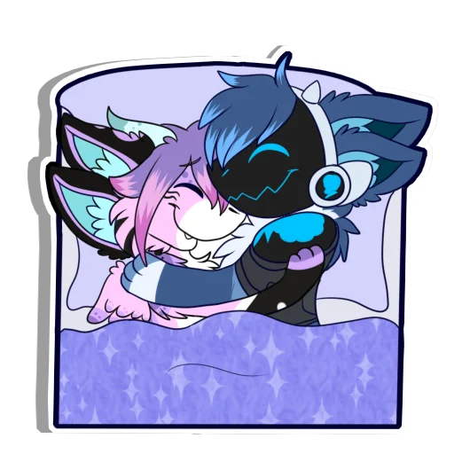 🛌 Стикер «Zephy The Protogen» для Telegram