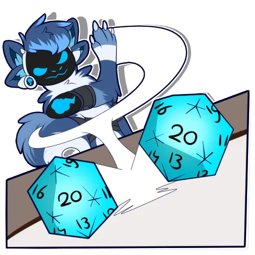 🎲 Стикер «Zephy The Protogen» для Telegram
