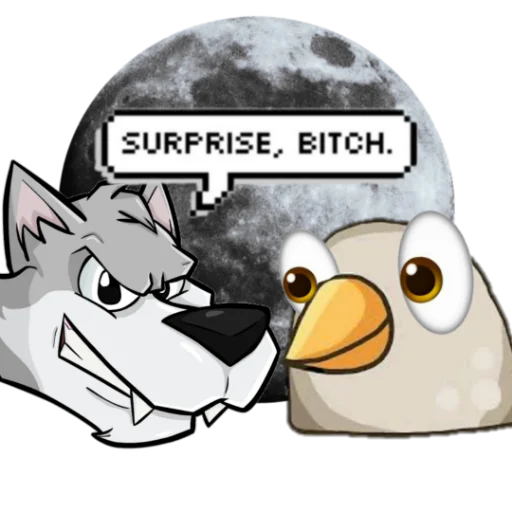 🐦 Стикер «Pru» для Telegram