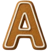 Стикерпак пряничный алфавит - русский и английский для Telegram