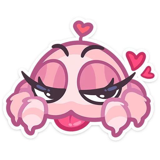 🥰 Стикер «Паучок Пряник» для Telegram