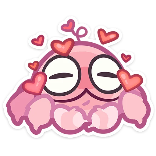 🥰 Стикер «Паучок Пряник» для Telegram