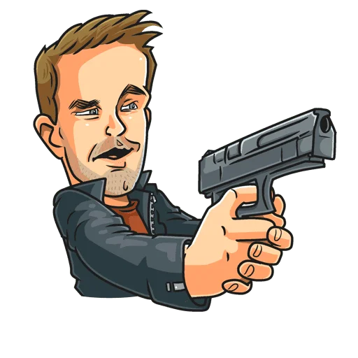 🔫 Стикер «Полицейский с Рублевки Без Текста» для Telegram