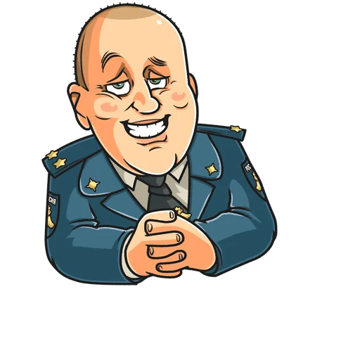 😏 Стикер «Полицейский с Рублевки Без Текста» для Telegram