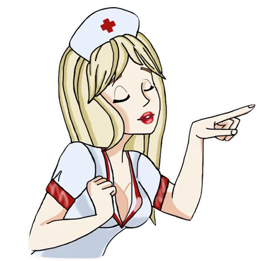 😌 Стикер «Медсестра» для Telegram