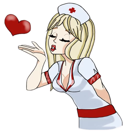 😘 Стикер «Медсестра» для Telegram