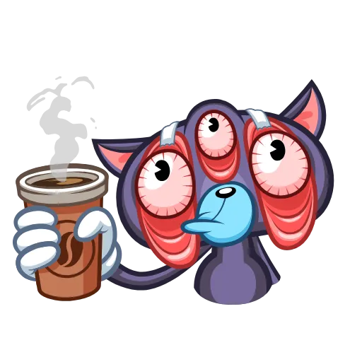 😰 Стикер «Psy Cat» для Telegram