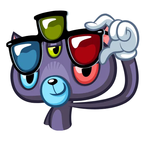 😰 Стикер «Psy Cat» для Telegram