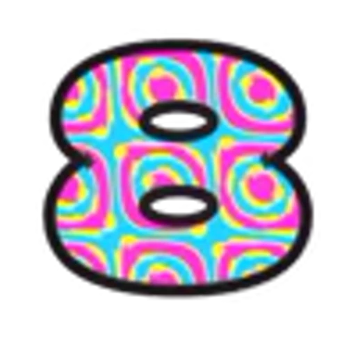 8️⃣ Эмодзи «Psychedelic Font» для Telegram