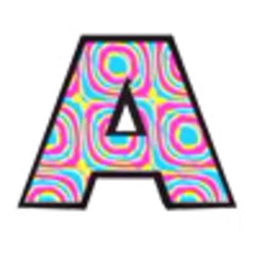 Стикерпак Psychedelic Font для Telegram