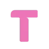 🔠 Эмодзи «Розовый шрифт и рисованные иконки» для Telegram