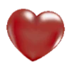 ❤️ Эмодзи «Тёмно-бордовые буквы» для Telegram