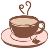 ☕️ Эмодзи «Тёмно-бордовые буквы» для Telegram
