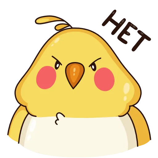 😑 Стикер «Зелёный Птенчик» для Telegram