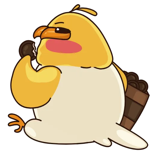 🍫 Стикер «Зелёный Птенчик» для Telegram